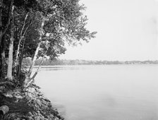 Along the shore of Wolfeborough Bay, Lake Winnipesaukee, N.H., c1906. Creator: Unknown.