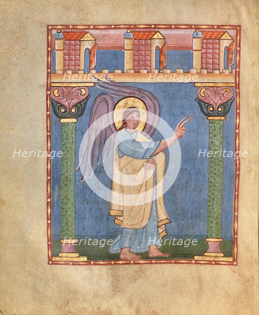 The Annunciation, Angel Gabriel, shortly after 1053. Creator: Unknown.