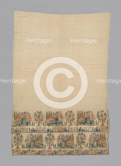 Towel or Napkin (Altered), Turkey, 19th century. Creator: Unknown.
