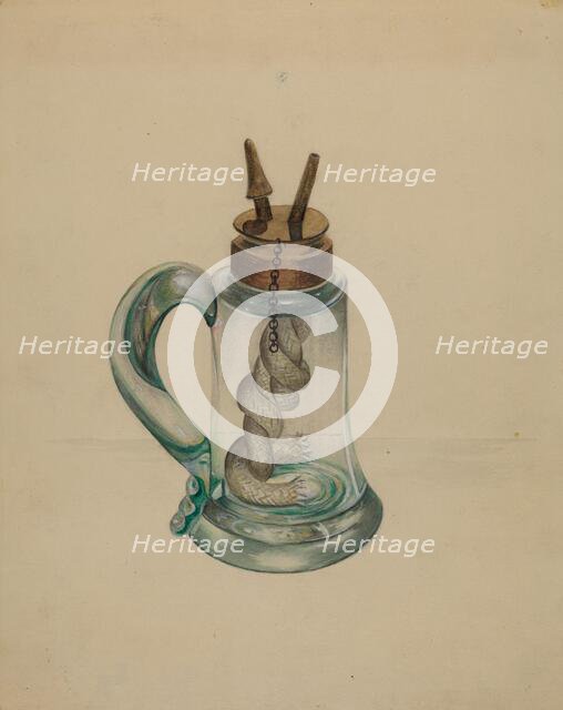 Camphene Lamp, 1935/1942. Creator: John Tarantino.