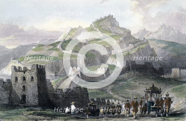 'The Great Wall of China', 1843. Artist: Thomas Allom