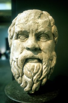Socrates, Greek philosopher. Roman copy of a lost Greek original of c370 BC. Artist: Unknown