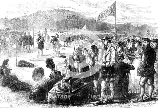 Highland Games at Aboyne, Aberdeenshire, 1871. Creator: Unknown.