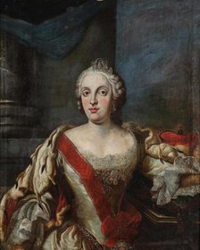 Portrait of Maria Anna Sophia of Saxony (1728-1797), Electress of Bavaria, 1770. Creator: Anonymous.
