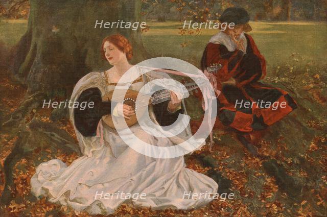 'Fair is my Love', c1900, (c1930).  Creator: Edwin Austin Abbey.