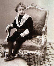 Alfonso XIII, King of Spain. (1886-1941) photo of the king when was a child under the regency of …