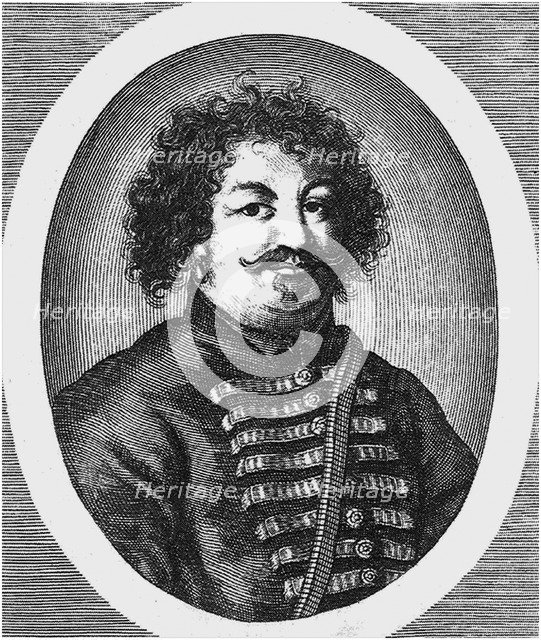 Portrait of the leader of a Cossacks insurrection Stepan (Stenka) Razin (1630-1671). Artist: Anonymous  