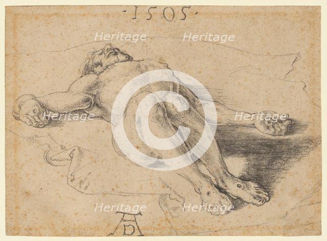 The Dead Christ, 1505. Creator: Albrecht Dürer (German, 1471-1528).