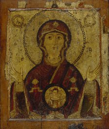 Our Lady of the Sign, Early 13th cen.. Artist: Russian icon  