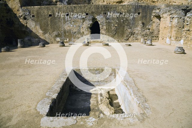 The inner courtyard of Servilia's Tomb, Carmona, Spain, 2007. Artist: Samuel Magal