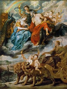 The Meeting of Marie de' Medici and Henry IV at Lyons (The Marie de' Medici Cycle). Artist: Rubens, Pieter Paul (1577-1640)