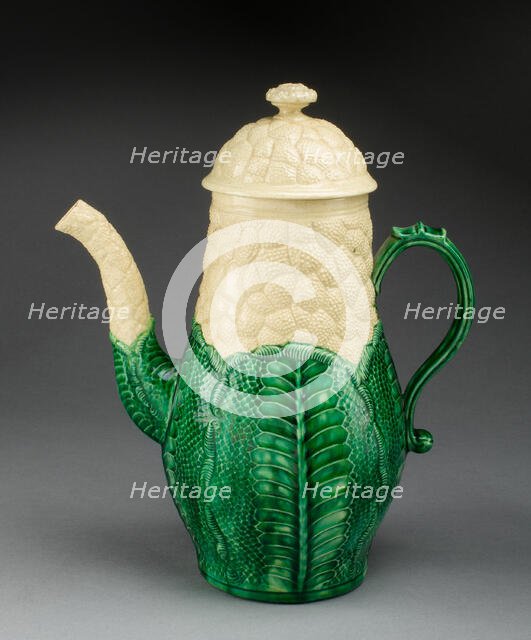 Coffee Pot, Staffordshire, 1765/80. Creator: Staffordshire Potteries.