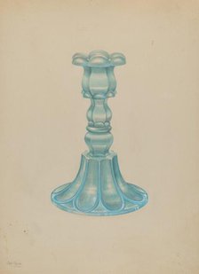 Candlestick, c. 1938. Creator: Charles Caseau.