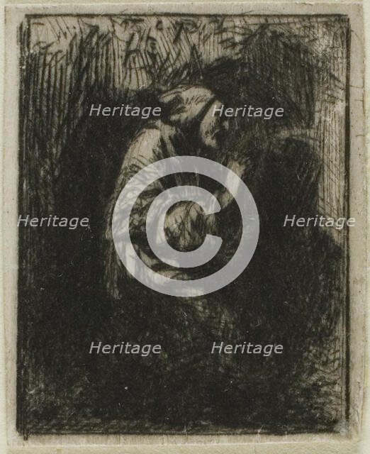 Monk at Prayer, n.d. Creator: Charles Emile Jacque.