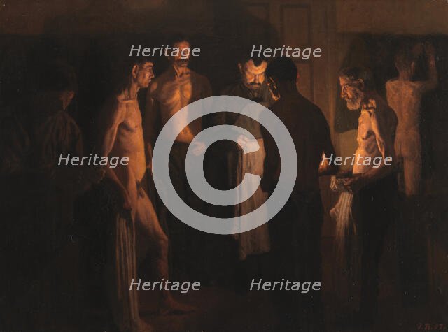 Bedtime at the Shelter, 1901. Creator: Jens Birkholm.