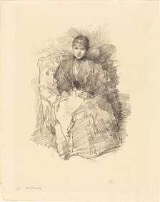 Needlework, 1896. Creator: James Abbott McNeill Whistler.