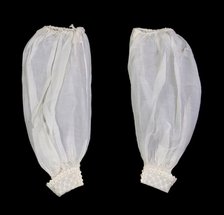 Undersleeves, American, 1855. Creator: Unknown.