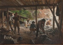 Stone Workers, 1888. Creator: Axel Jungstedt.