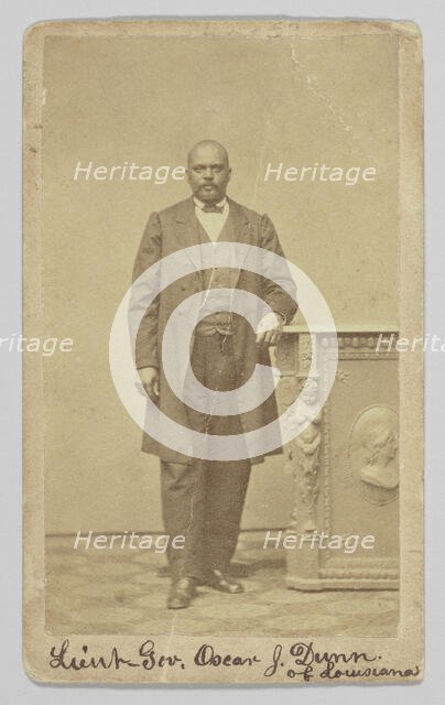 Carte-de-visite of Lt. Governor Oscar J. Dunn, 1868-1871. Creator: Unknown.