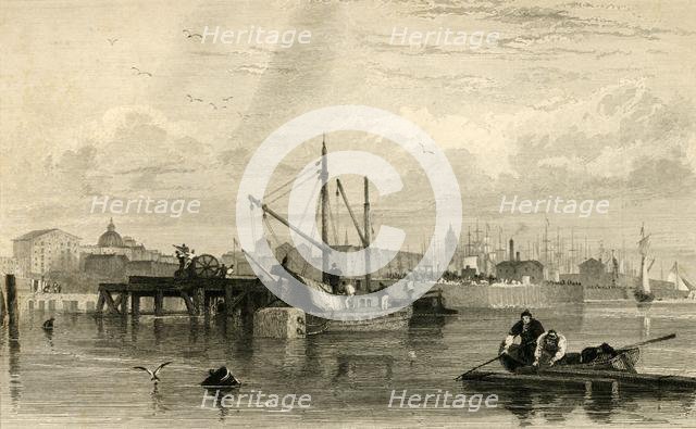 'Liverpool, from the Mersey, No. 1...', mid 19th century. Creator: Robert Brandard.