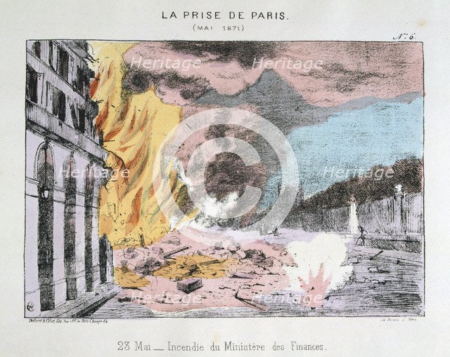 'La Prise de Paris', 23 May 1871. Artist: Anon