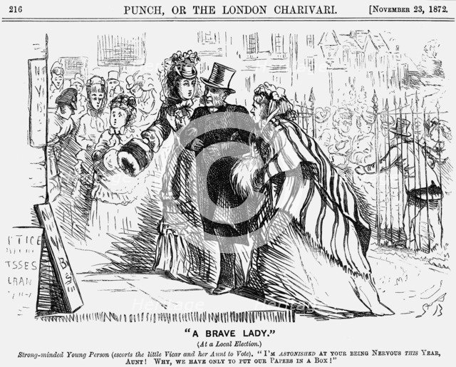 A Brave Lady, 1872. Artist: Unknown