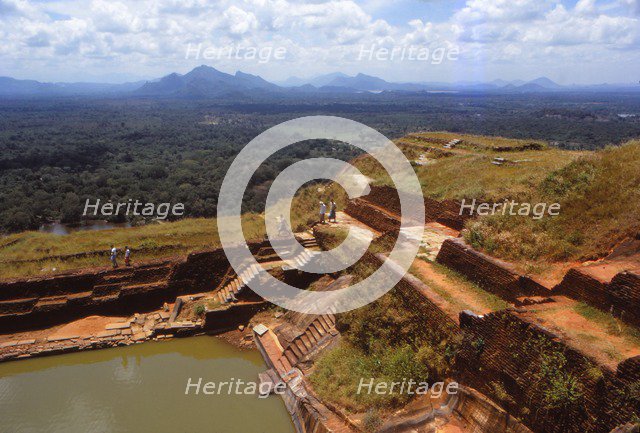 View from the Top of the Rock Fortress, Sigiriya, Sri Lanka, 20th century. Artist: CM Dixon.