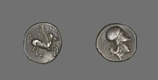 Stater Coin Depicting Pegasus Flying, 400-330 BCE. Creator: Unknown.