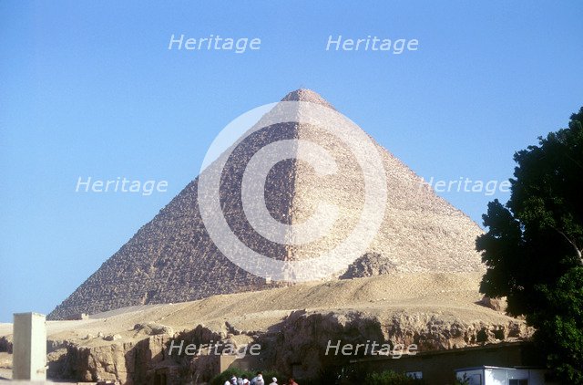 Great Pyramid of Cheops at Giza, Egypt, 4th dynasty, Old Kingdom, 26th century BC. Artist: Unknown