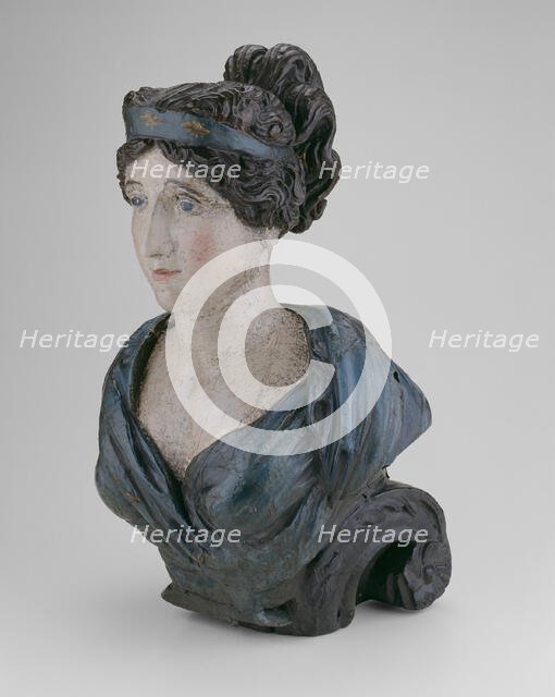Ship Figurehead: Female Bust, 1800/15. Creator: Unknown.