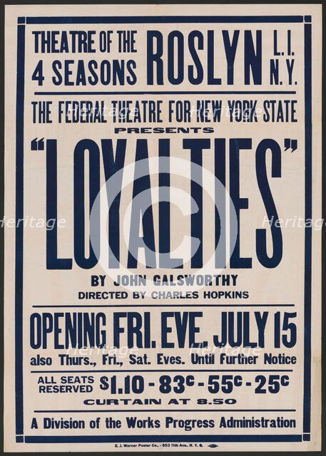 Loyalties, Roslyn, NY, 1938. Creator: Unknown.