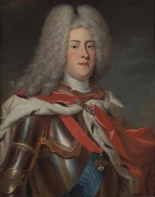 Portrait of the King Augustus III of Poland (1696-1763), Elector of Saxony, 1727. Creator: Silvestre, Louis de (1675-1760).