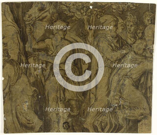 Story of Niobe: Youth with Horse; Worshippers, n.d. Creator: Unknown.