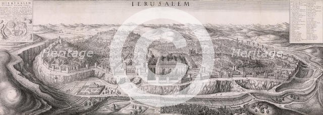 Prospect of Jerusalem, 1660., 1660. Creator: Wenceslaus Hollar.