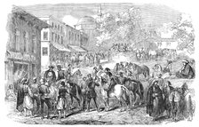 Horse Bazaar, at Constantinople, 1854. Creator: Unknown.