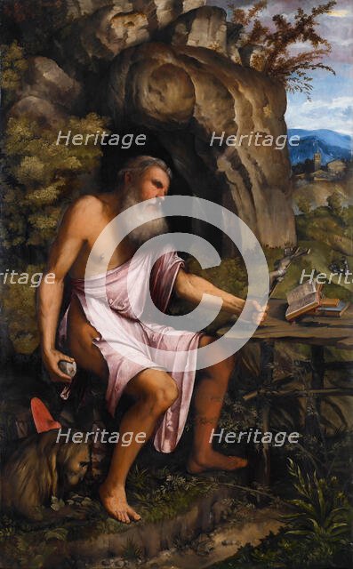 Penitent Saint Jerome, 1516-1517. Creator: Romanino, Gerolamo (1485/6-1566).