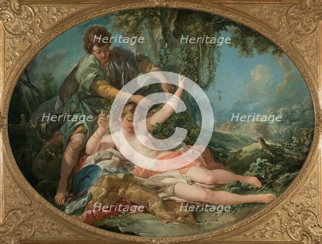 Sylvia freed by Aminta  , 1755. Creator: Boucher, François (1703-1770).