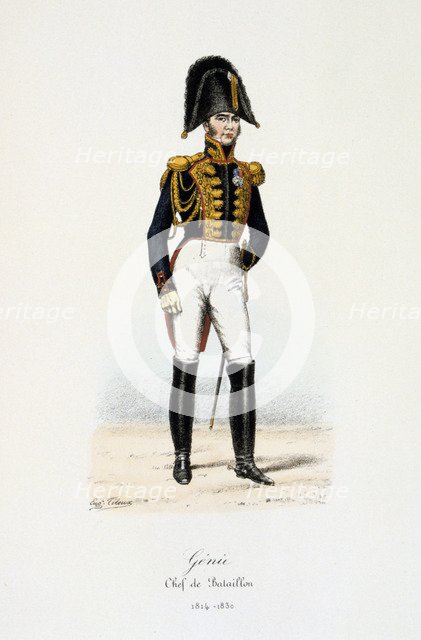'Génie, Chef de Bataillon', 1814-30. Artist: Eugene Titeux
