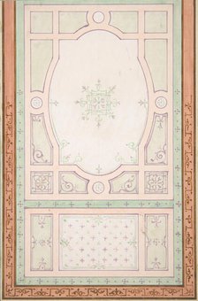 Design for a ceiling, second half 19th century. Creators: Jules-Edmond-Charles Lachaise, Eugène-Pierre Gourdet.