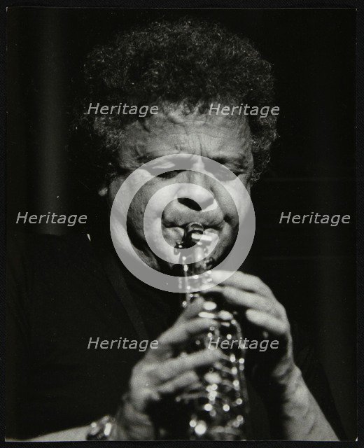 Steve Marcus, saxophonist with the Buddy Rich Orchestra, playing at the Forum Theatre, Hatfield. Artist: Denis Williams