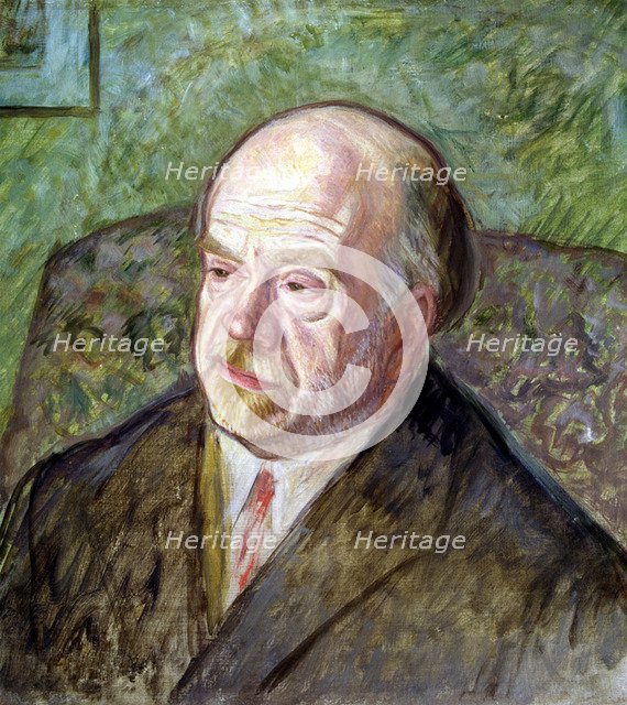 Pio Baroja (1872-1956), Spanish writer, oil by Juan Echevarria.