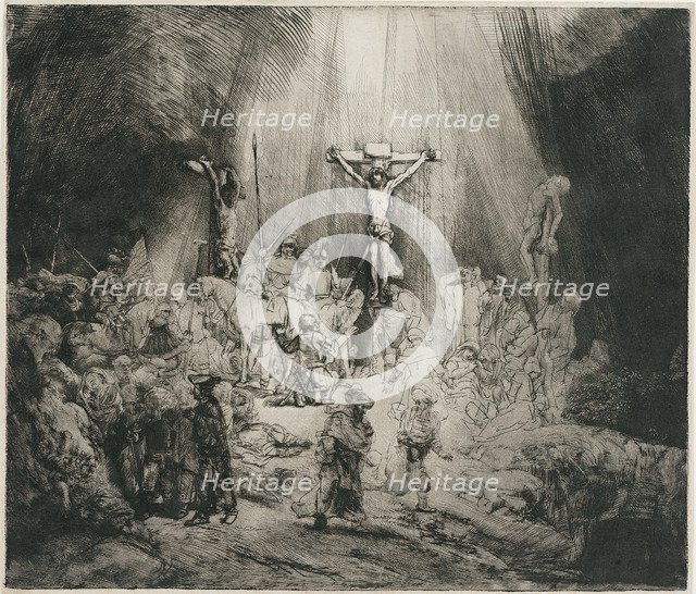 The Three Crosses, c. 1653. Artist: Rembrandt van Rhijn (1606-1669)