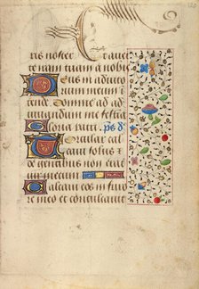 Decorated Text Page; Prayer Book of Charles the Bold, about 1471. Creator: Nicolas Spierinc.