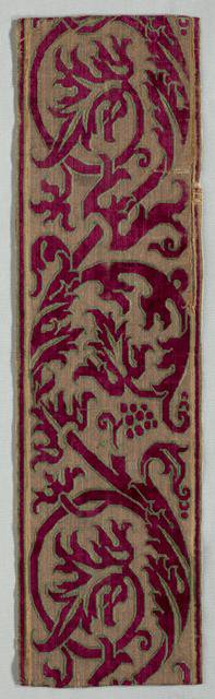 Border Fragment, late 1600s. Creator: Unknown.