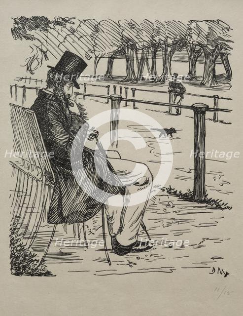 The Last of the Barons, 1855. Creator: George Louis Palmella Busson Du Maurier (British, 1834-1896).