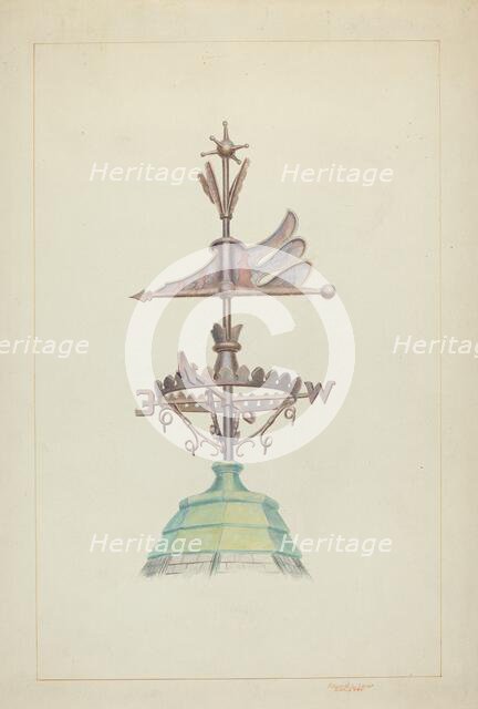 Weather Vane, c. 1937. Creator: Edward L Loper.