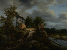 Bridge with a Sluice, about 1648-1649. Creator: Jacob van Ruisdael.