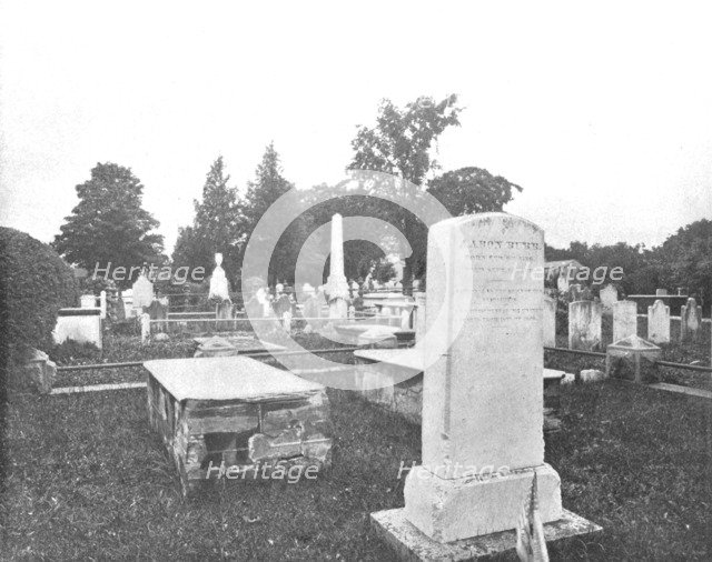 Graves of Jonathan Edwards and Aaron Burr, Princetown, New Jersey, USA, c1900.  Creator: Unknown.