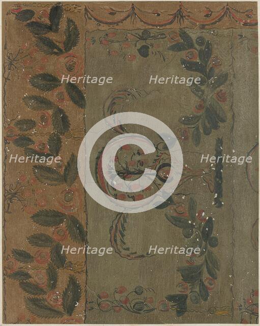 Hand-Painted Wall, c. 1939. Creator: Martin Partyka.