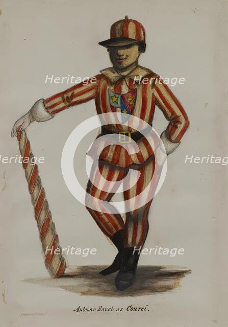 Antoine Ravel as Courci, 1855-1859. Creator: Alfred Jacob Miller.